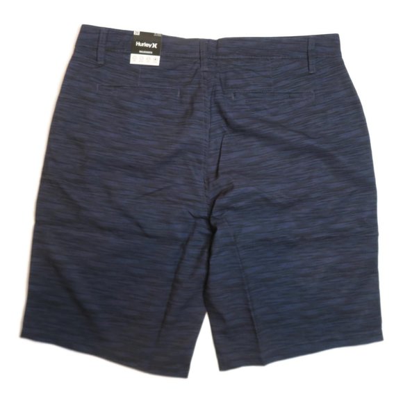 Hurley Mens Hybrid Walking Short Sz 36 Navy Blue Heather Quick Dry New $50 NWT - Picture 7 of 11
